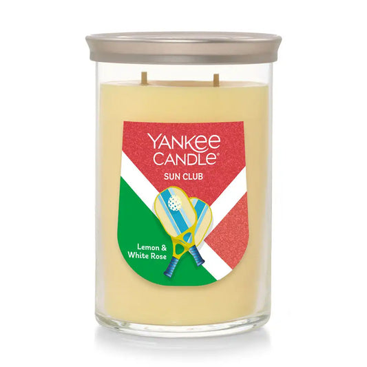 Sun Club - Lemon & White Rose Large Tumbler Candle