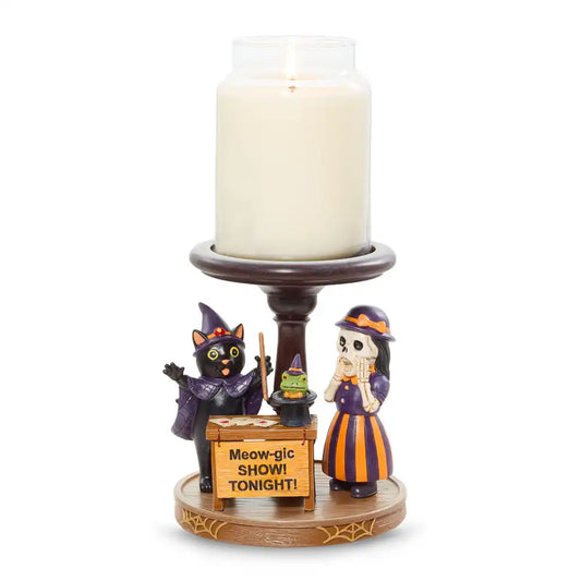 Bonebury Lane Meow-gic Show Candle Pedestal Candle Pedestal